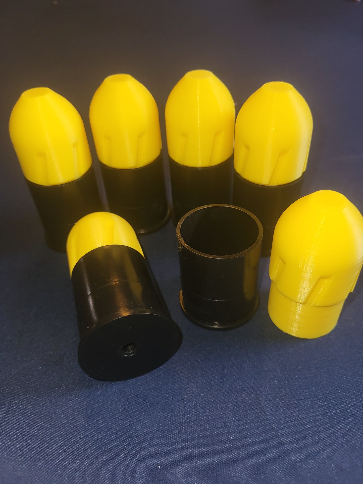 37mm projectile training rounds with hulls 6 pack